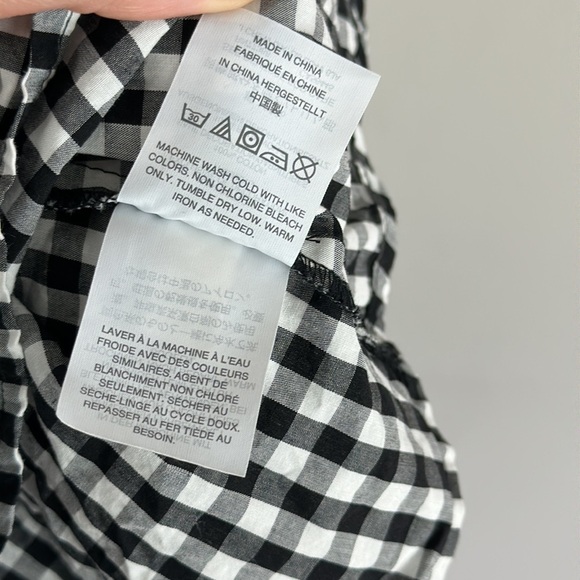 Madewell Smocked Gingham Top Size Small - Picture 15 of 16